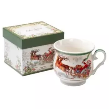 кружка SIJ Счастливого Нового года 400мл/гифт бокс стекло