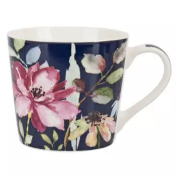 Кружка светлая Floristry, 400 мл, фарфор