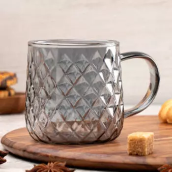 Кружка Taller, 350 мл, серая, стекло