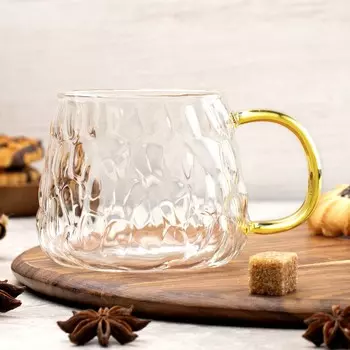 Кружка Taller с янтарной ручкой, 410 мл, стекло