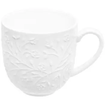 Кружка Веточки-цветочки, 420 мл, фарфор