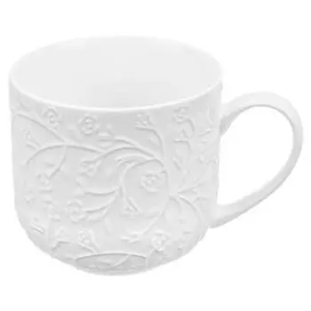 Кружка Веточки-цветочки, 480 мл, фарфор