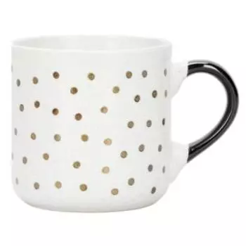 Кружка в горошек, 300 мл, керамика, белая