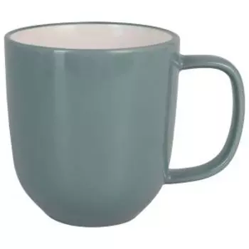 Кружка White and green, 375 мл, керамика