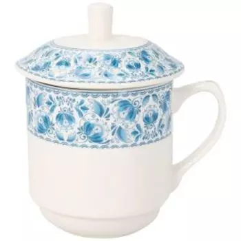 Кружка заварочная LaVenir Лазурный узор, 300 мл, фарфор