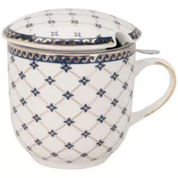 Кружка заварочная LaVenir Сеточка, 320 мл, фарфор