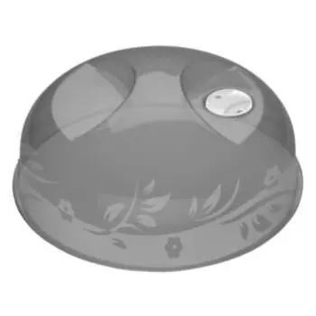 крышка д/свч черная, 23 см, пластик