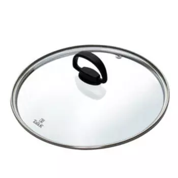 крышка TALLER TR-38014 со складной ручкой 24 см, стекло/нейлон/сталь