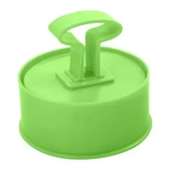 Кулинарная форма Круг с крышкой-прессом, пластик