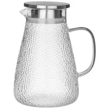 кувшин AGNESS 1,4 л, боросиликатное стекло/нерж. сталь