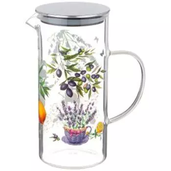 Кувшин Agness Прованс Лимоны, 1.4 л, боросиликатное стекло
