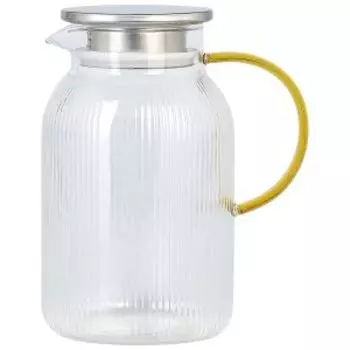 Кувшин Домовой Gold, 1.5 л, боросиликатное стекло