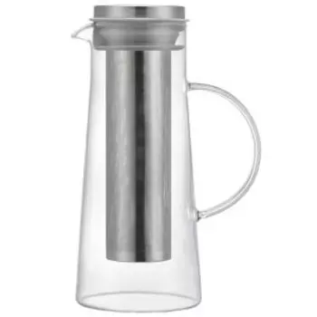 Кувшин Elan Gallery Crystal glass, 1.4 л, стекло/металл/силикон