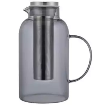 Кувшин Elan Gallery Crystal glass, 3 л, стекло/металл/силикон