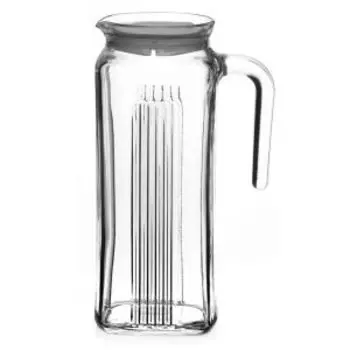 Кувшин с белой крышкой Frigo-F&D, 1 л, стекло