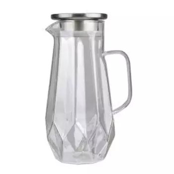 Кувшин TalleR TR-98199 Rosemary, 1.3 л, боросиликатное стекло, нерж. сталь