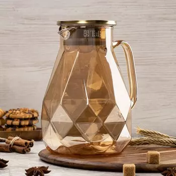 Кувшин Тюлип, 1.8 л, янтарный, стекло