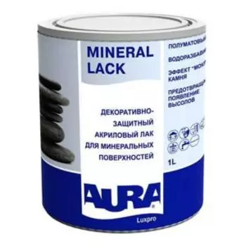 Лак акриловый AURA Mineral Lack, 1 л, для минеральных поверхностей