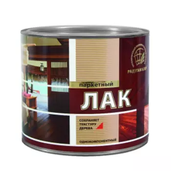 Лак акриловый для мебели и паркета глянцевый РадугаМалер, 1 л