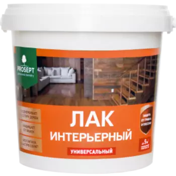 Лак акриловый интерьерный Prosept универсальный, 0.9 л, глянцевый
