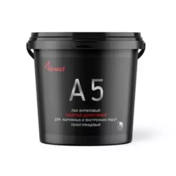 Лак акриловый защитно-декоративный Аквест А-5, полуглянцевый, сосна, 0.9 л