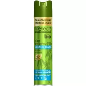 Лак для волос Прелесть Био с морскими минералами сверхсильной фиксации, 250 мл