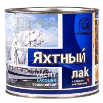 Лак яхтный Радугамалер, матовый, бесцветный, 1.9 л