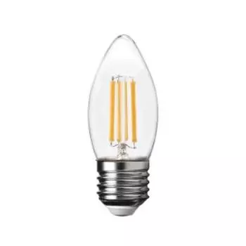 Лампа филаментная Ecola LED Premium, E27, 7 Вт, 4000K, свеча