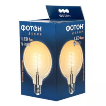 Лампа филаментная ФОТОН Декор, 4 Вт, Е27, 2200К