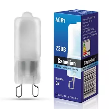 Лампа галогенная CAMELION, G9, FR, капсульная, 40Вт, 220В