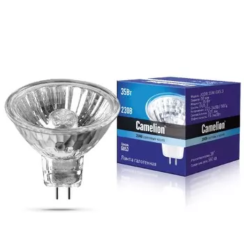 Лампа галогенная CAMELION JCDR, GU5.3, с отражателем, 35Вт, 220В
