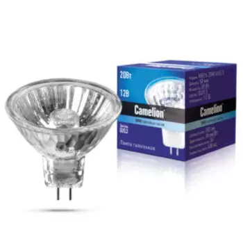 Лампа галогенная CAMELION MR16, 20Вт, GU5.3, 12В