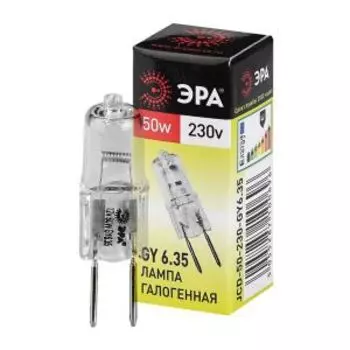 Лампа галогенная ЭРА, GY6.35, 50 Вт, 230 В