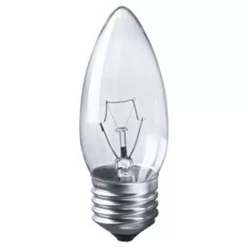 Лампа накаливания Navigator, Е27, 40 Вт, свеча