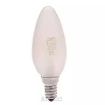 Лампа накаливания Philips, Е14, 60 Вт, свеча