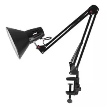 Лампа настольная, E27, 40 Вт, черная