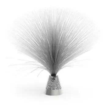 Лампа настольная Gauss Fiber Light, RGB, 1 Вт, 3xAAA, 31.5 см, белый