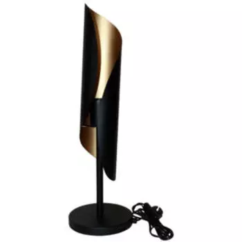 Лампа настольная ЭЛЕТЕХ Маэстро, черно-золотистый