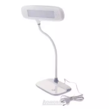 лампа настольная LED*6Вт h 25 см сенсор, 3 яркости, диммер, белый ЭРА 458/белый