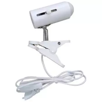 Лампа настольная на прищепке Ecola Base, E14, белый