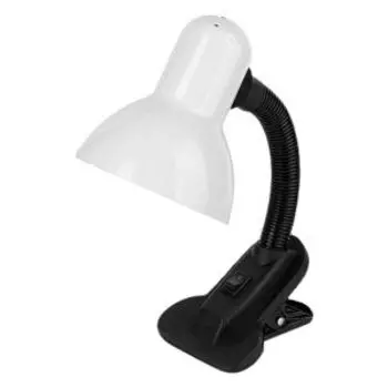 Лампа настольная на прищепке Ecola Base, GX53, белая