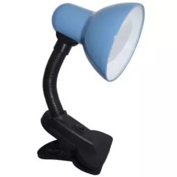 Лампа настольная на прищепке Ecola Base, GX53, синяя