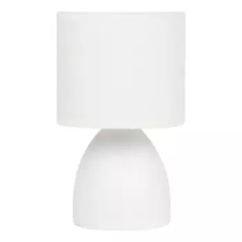 Лампа настольная Rivoli Nadine, Е14, 40 Вт, с абажуром, керамика, белая