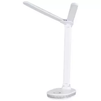 Лампа настольная Ultraflash UF-807 C01, 10 Вт, диммер, RGB подсветка, белая