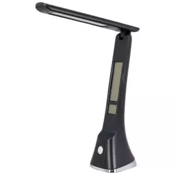 Лампа настольная Ultraflash UF-821 C02, 7 Вт, дисплей, смена цветовой температуры, кожа, черный