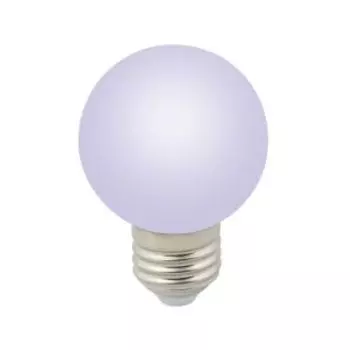 Лампа светодиодная, 3Вт, Е27, RGB, шар, матовая