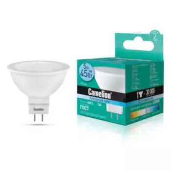 лампа светодиодная Camelion LED5-MR16/845/GU5.3