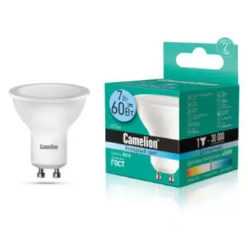 Лампа светодиодная Camelion LED7-GU10/845/GU10, 7 Вт, 220 В