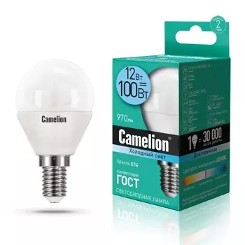 лампа светодиодная Camelion Шар LED12-G45/845