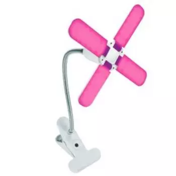 Лампа светодиодная для растений, 32 Вт, Е27, 4 лепестка, матовая